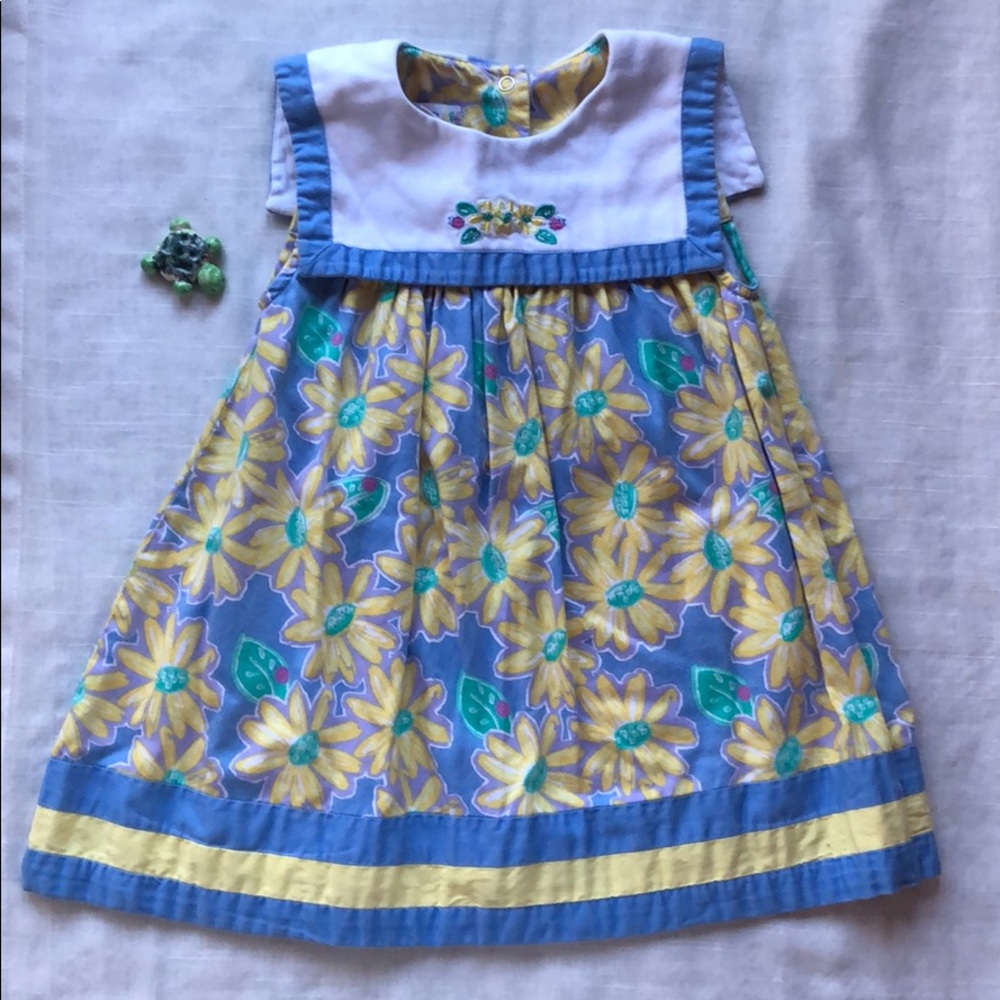 SOLD Gymboree Floral Bibbed Dress